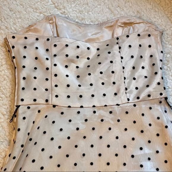 Betsy & Adam White Polka Dot Dress - Picture 14 of 15